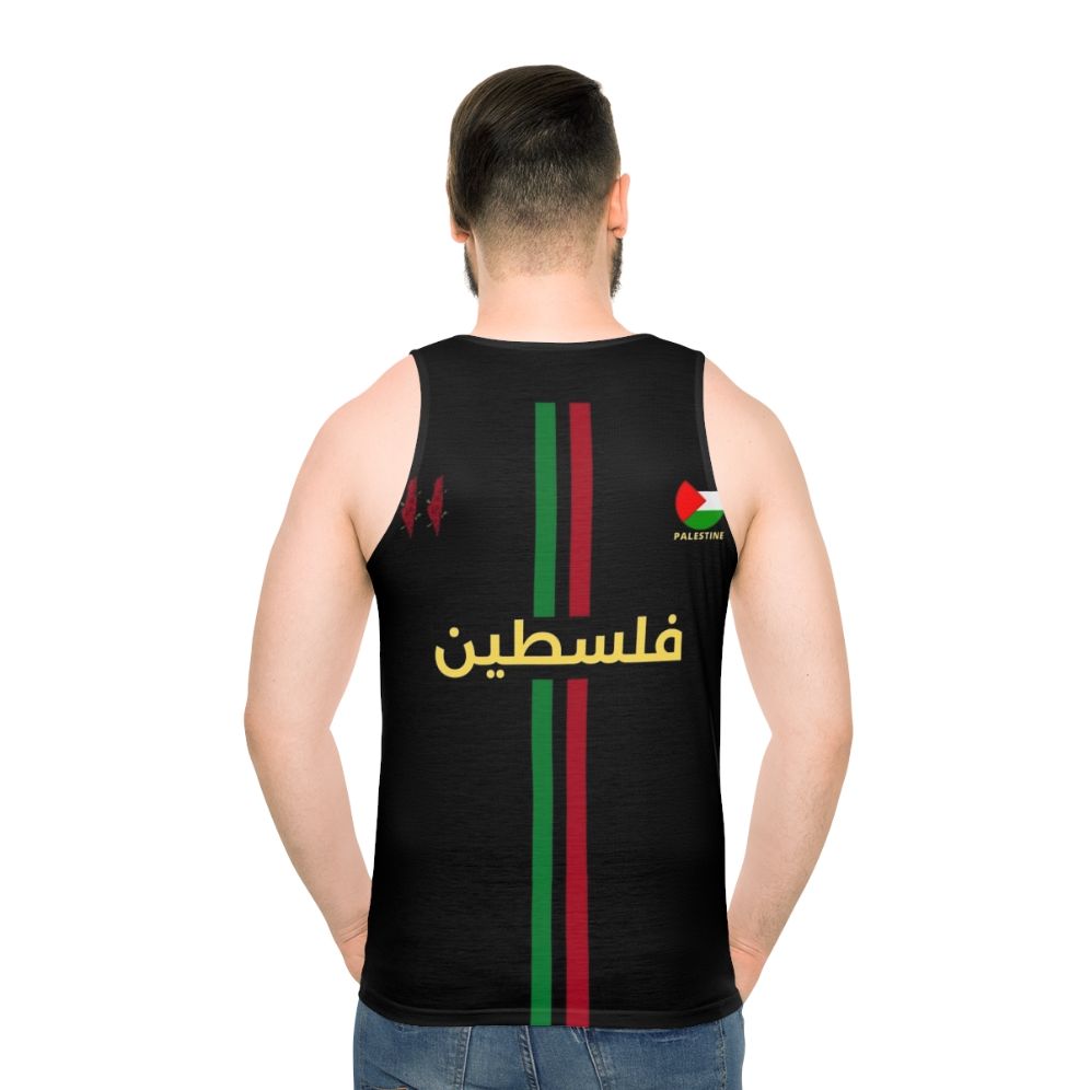 Free Palestine football unisex tank top