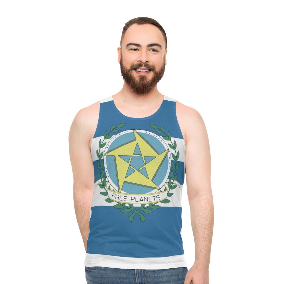 Unisex Free Planets Alliance Anime Tank Top