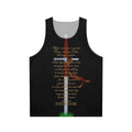 Freedom Unisex Tank Top with retro movie design