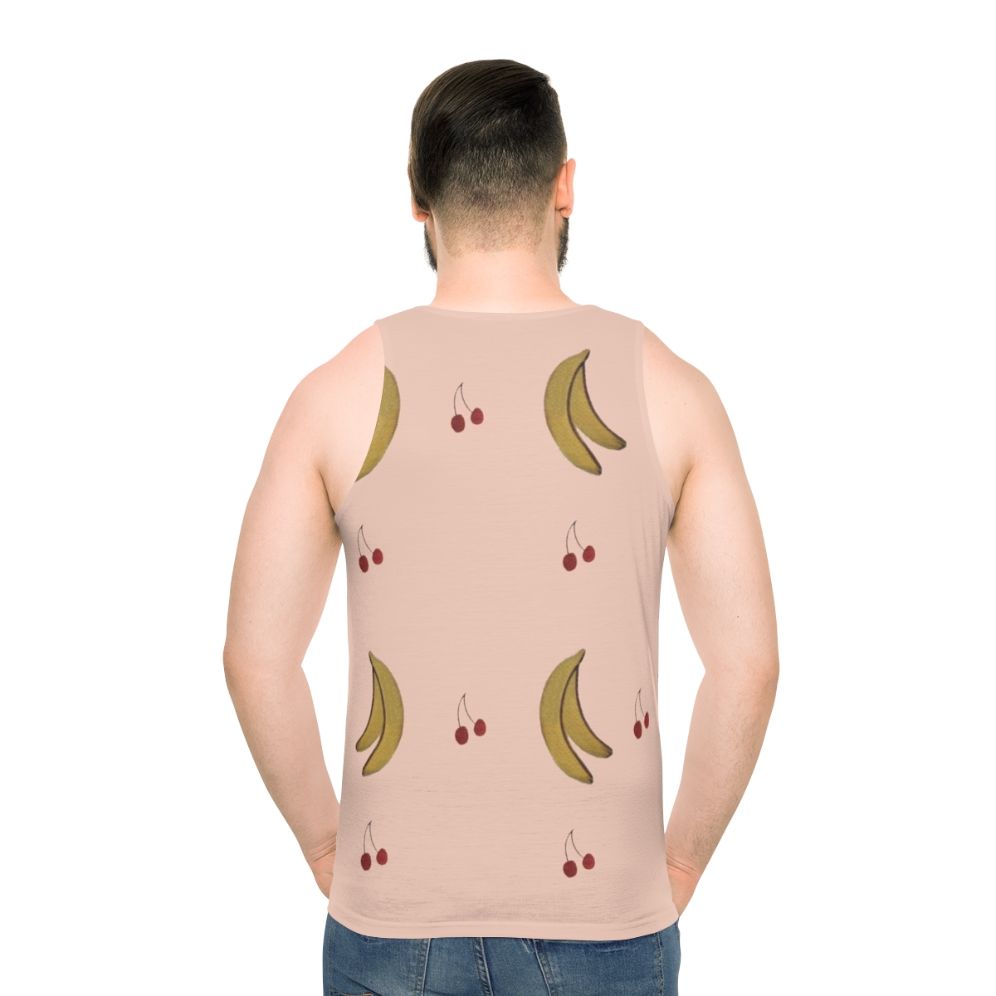 Unisex tank top with colorful fruit pattern design