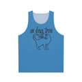 Unisex cat tank top with French text
