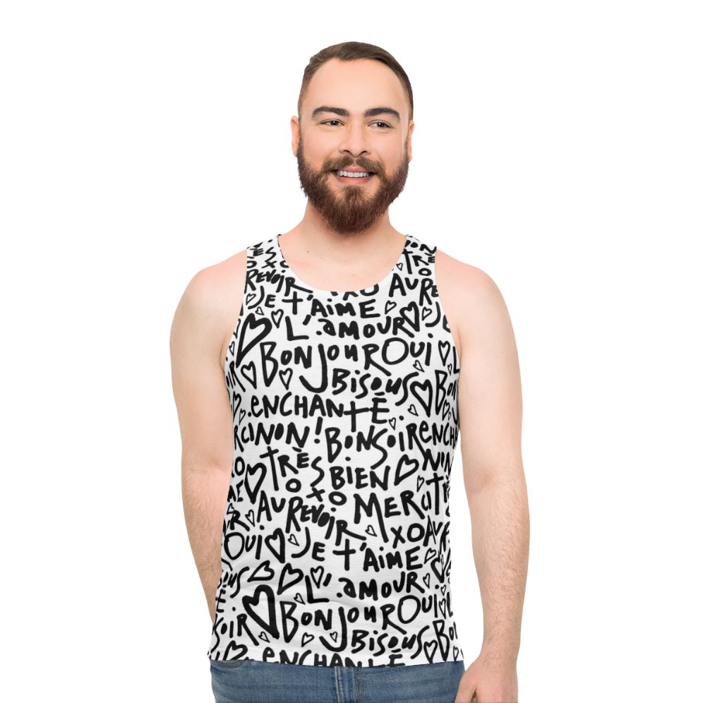 French "I Heart" Unisex Tank Top
