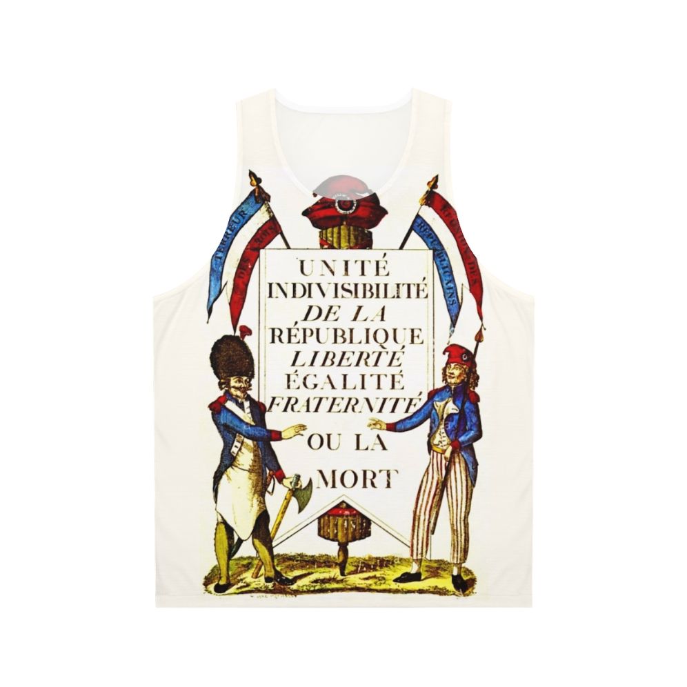 Vintage French Revolution Unisex Tank Top