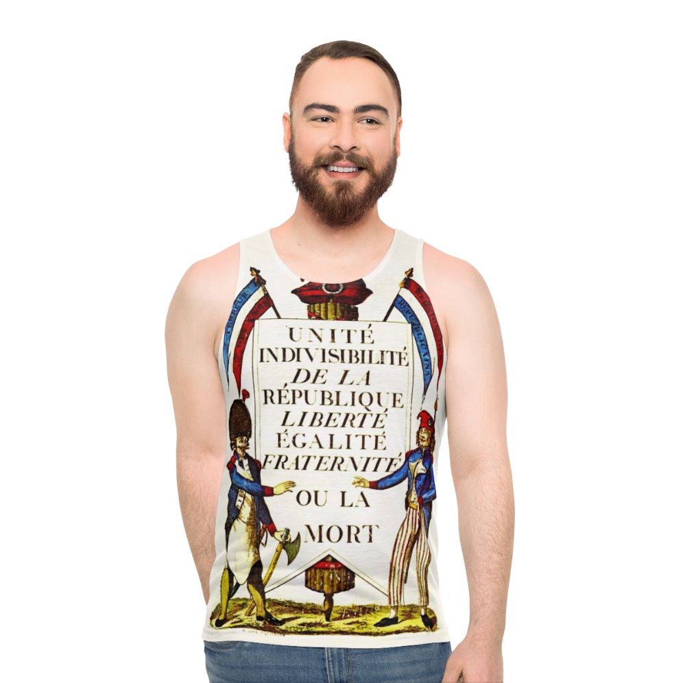 Vintage French Revolution Unisex Tank Top
