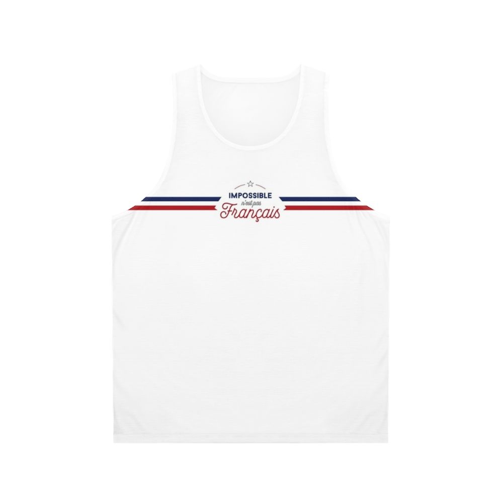 French slogan unisex tank top