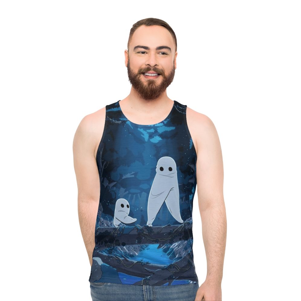 Fresno Nightcrawler Unisex Blue Forest Tank Top