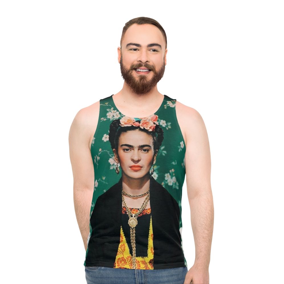 Frida Kahlo Feminist Vogue Portrait Unisex Tank Top