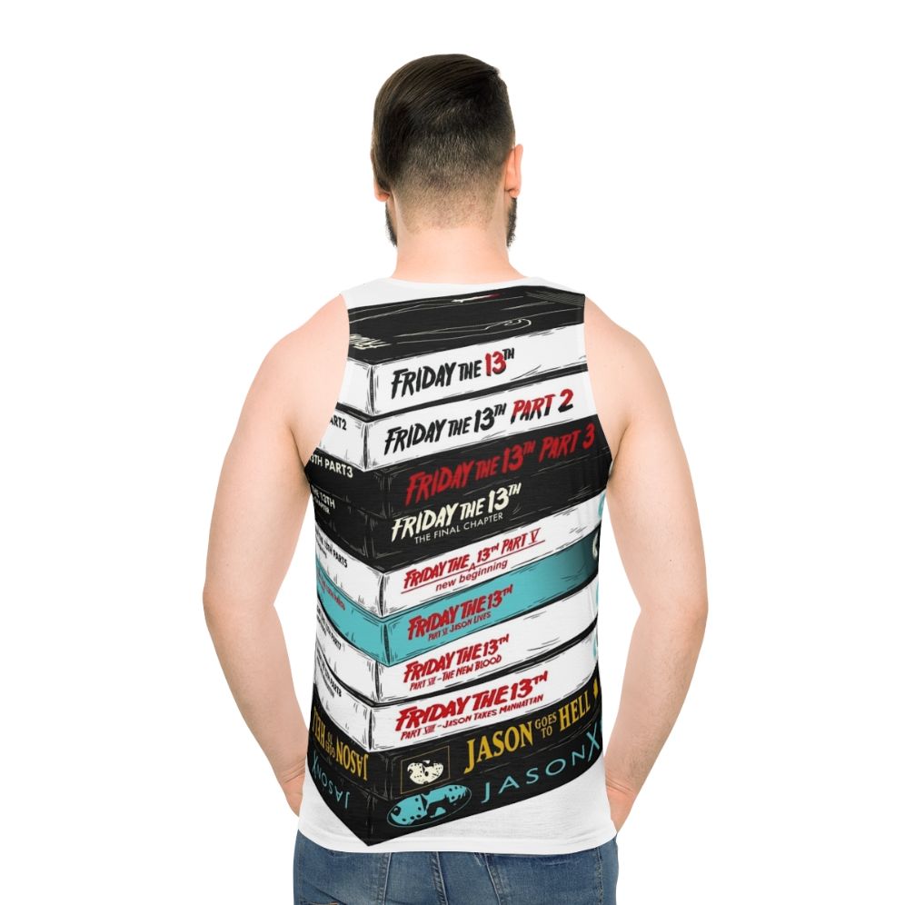 Retro Friday the 13th VHS Stack Unisex Tank Top