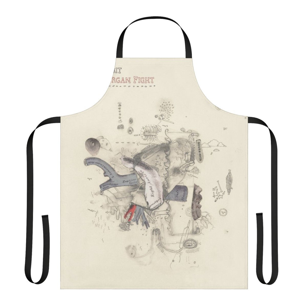 Frightened Retro Apron featuring a unique music-inspired design