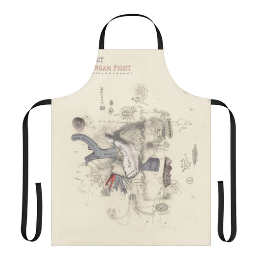 Frightened Retro Apron featuring a unique music-inspired design