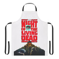 Night of the Living Dead inspired horror movie apron with zombie and undead graphic