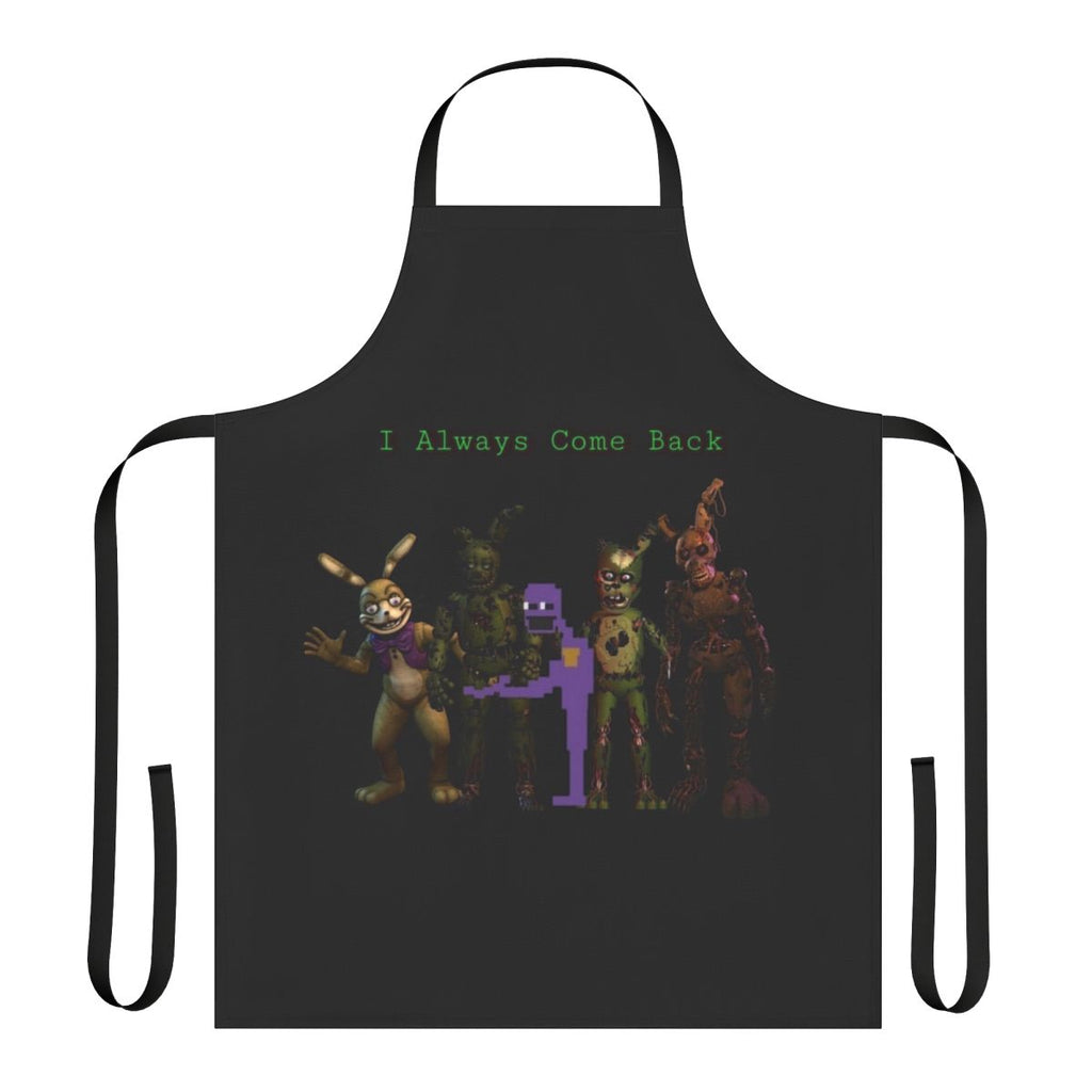 Frightful Freddy's Inspired Apron featuring William Afton, Springtrap, and other Five Nights at Freddy's characters