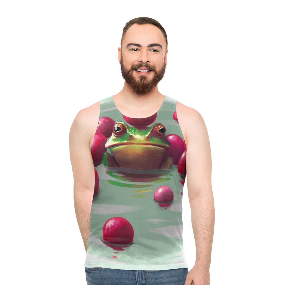 Frog and Cranberries Unisex Tank Top