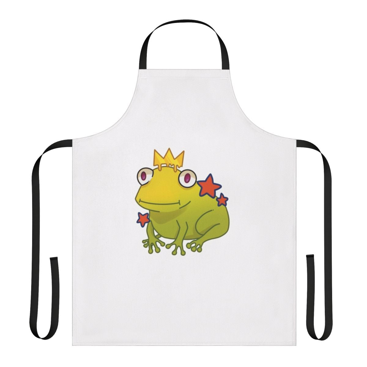 Frog prince inspired apron with royal family motif