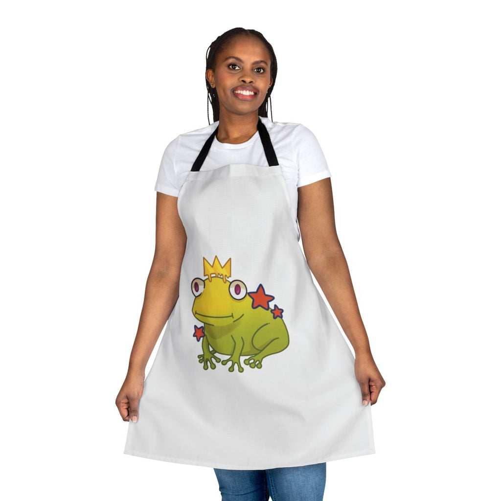 Frog prince inspired apron with royal family motif