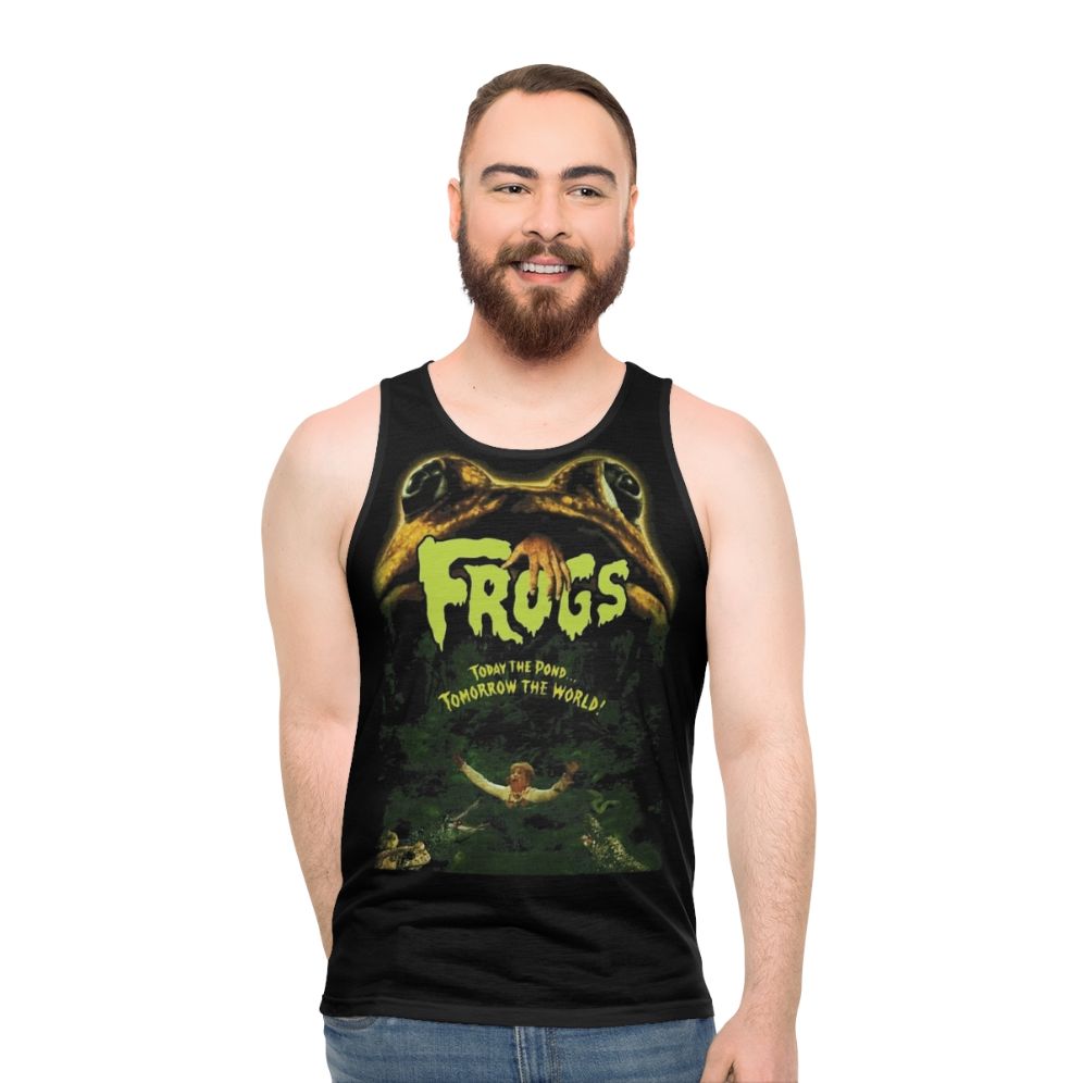 Frog Unisex 70s Horror Tank Top