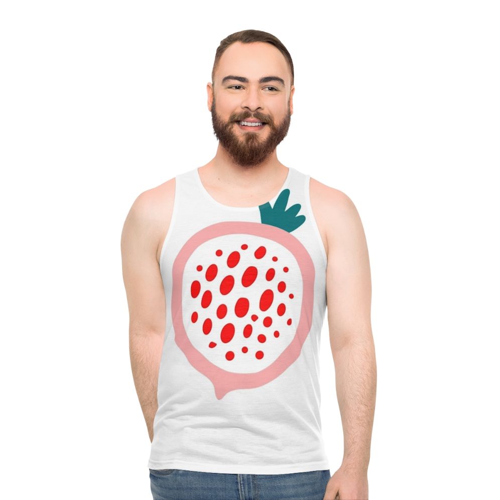 Colorful fruits graphic unisex tank top