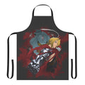 Fullmetal Alchemist-themed apron featuring the iconic characters and symbols from the beloved anime series.