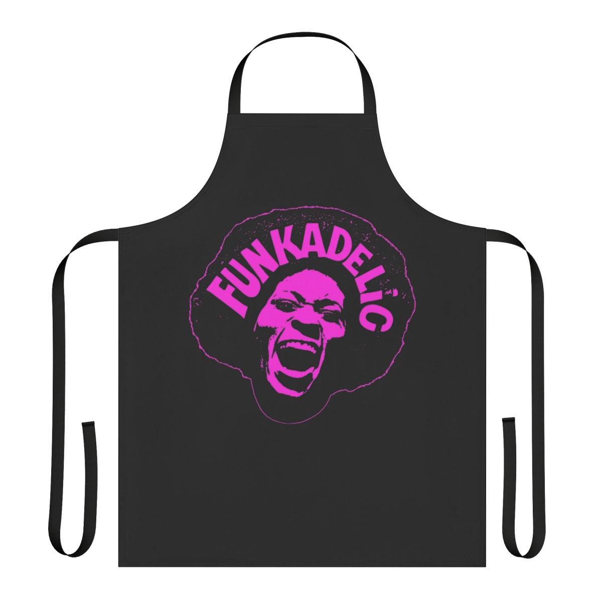 Funkadelic-inspired apron featuring the iconic Maggot Brain album cover art
