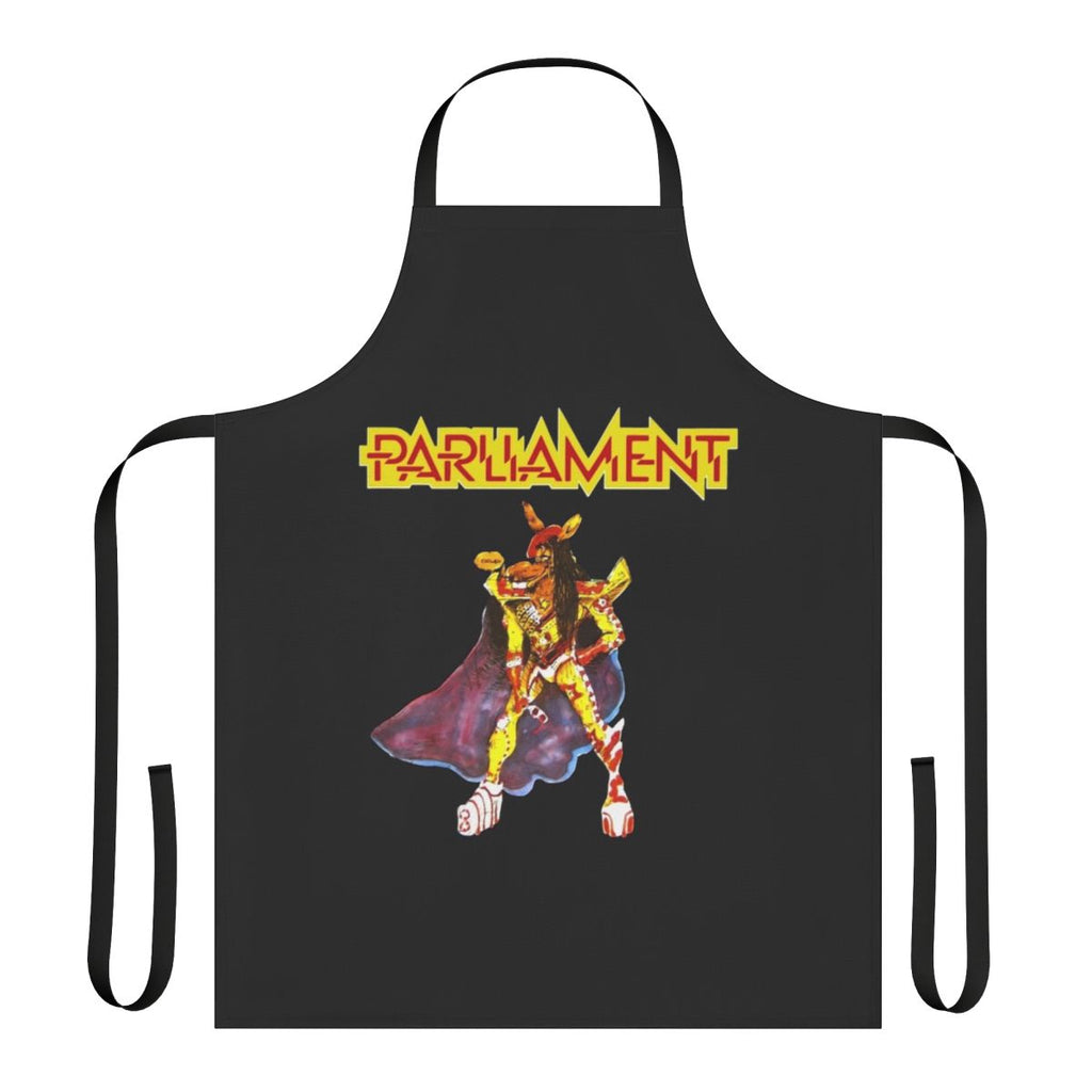 Funky retro apron with Funkadelic-inspired design
