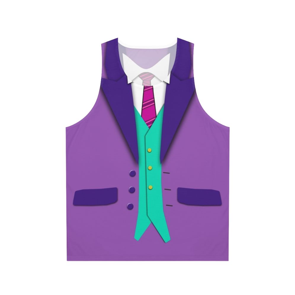 Funky Suit Tie and Vest Unisex Tank Top