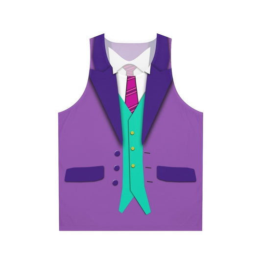 Funky Suit Tie and Vest Unisex Tank Top