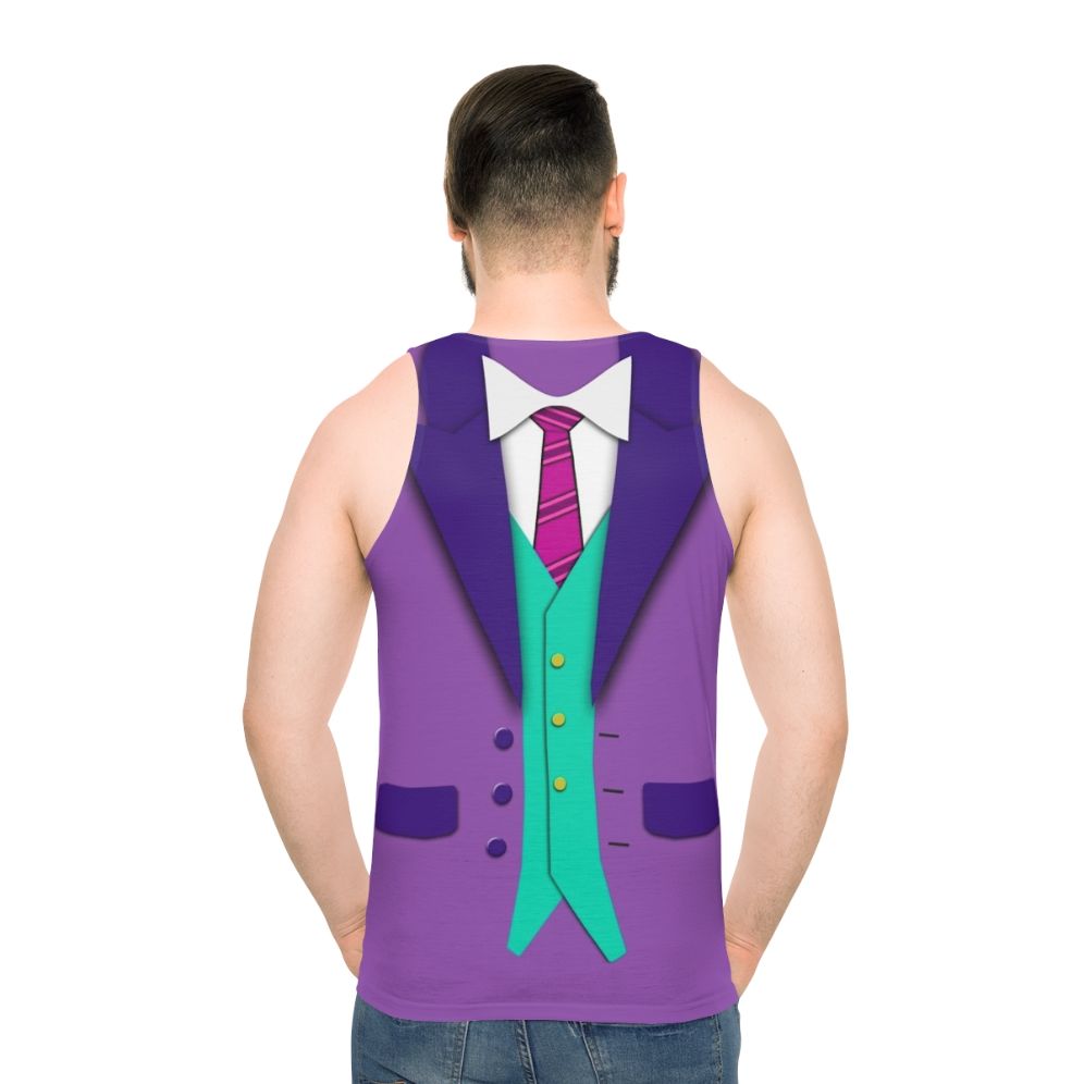 Funky Suit Tie and Vest Unisex Tank Top