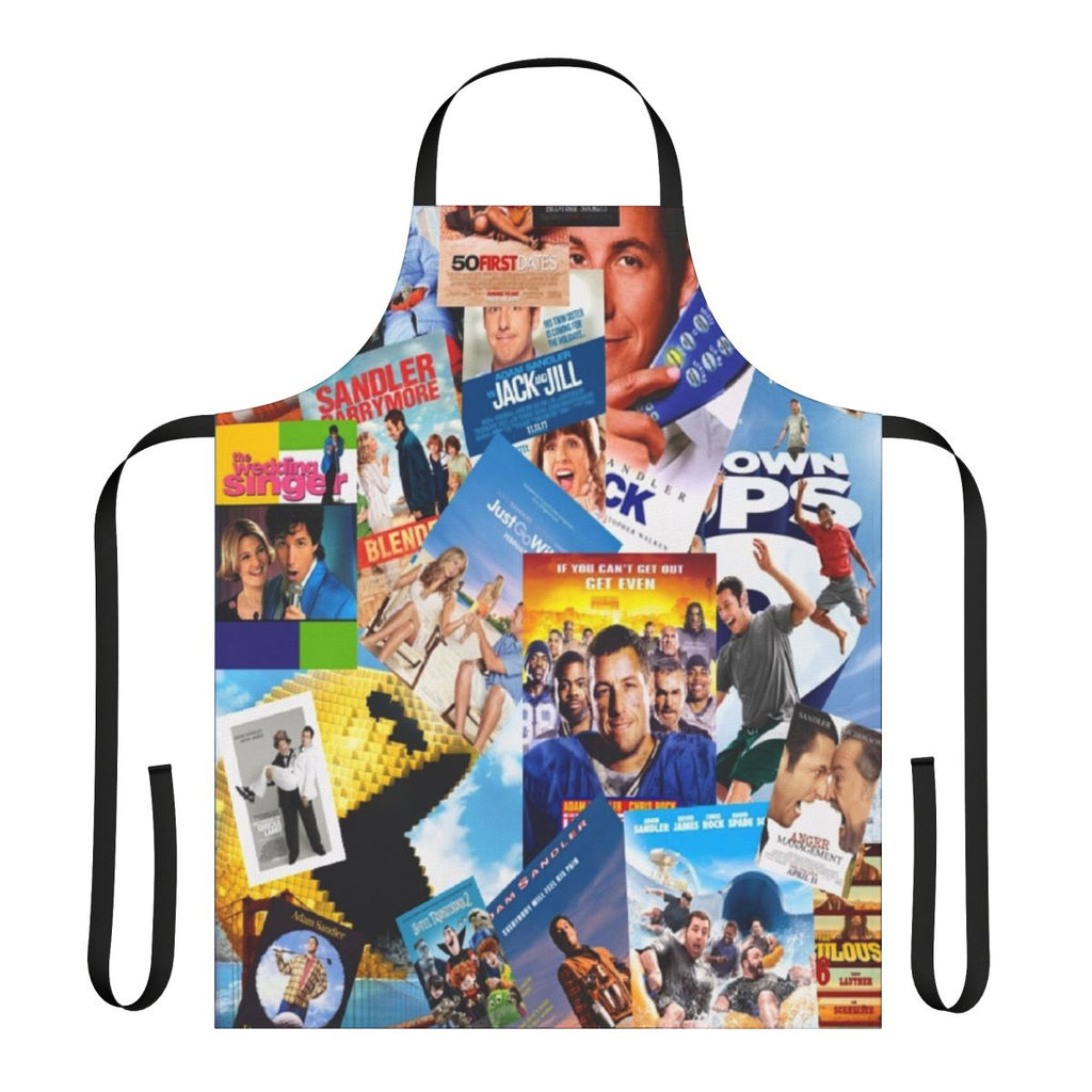 Colorful collage design featuring Adam Sandler, the beloved comedy actor
