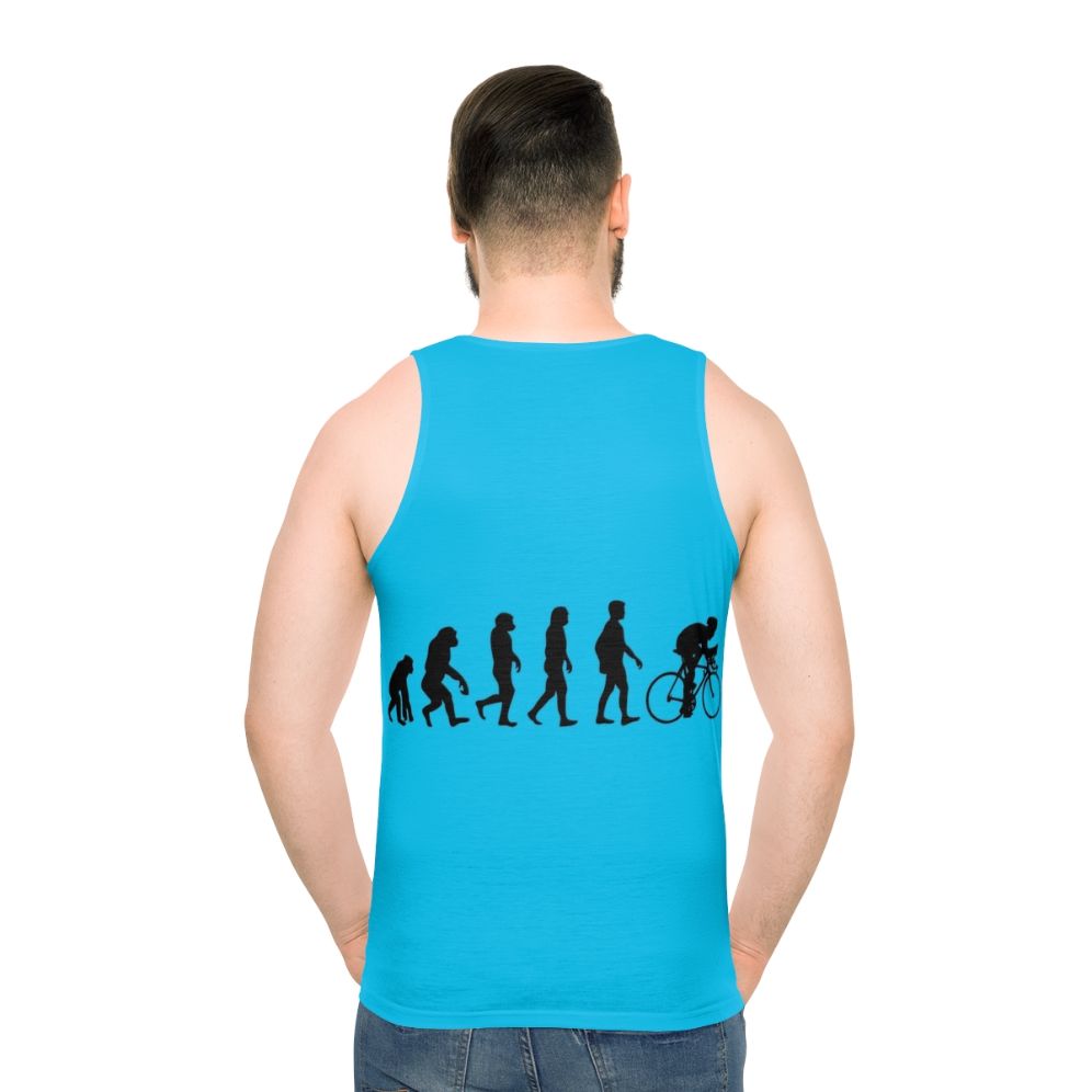 Funny bicycle evolution unisex tank top