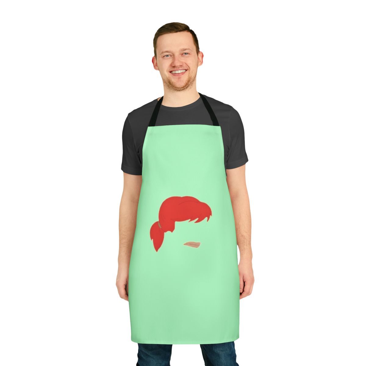 Big Mouth Netflix inspired apron with colorful characters