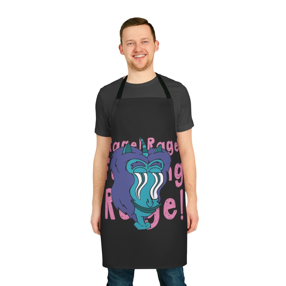 Funny Big Mouth Inspired Comedy Apron with Hormone Monster Design