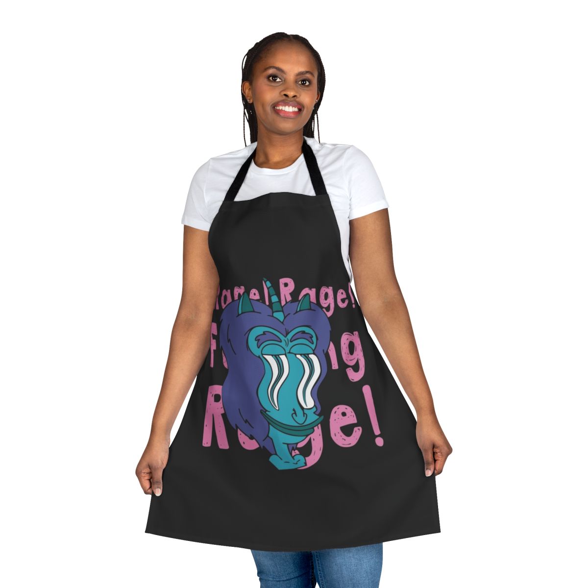 Funny Big Mouth Inspired Comedy Apron with Hormone Monster Design