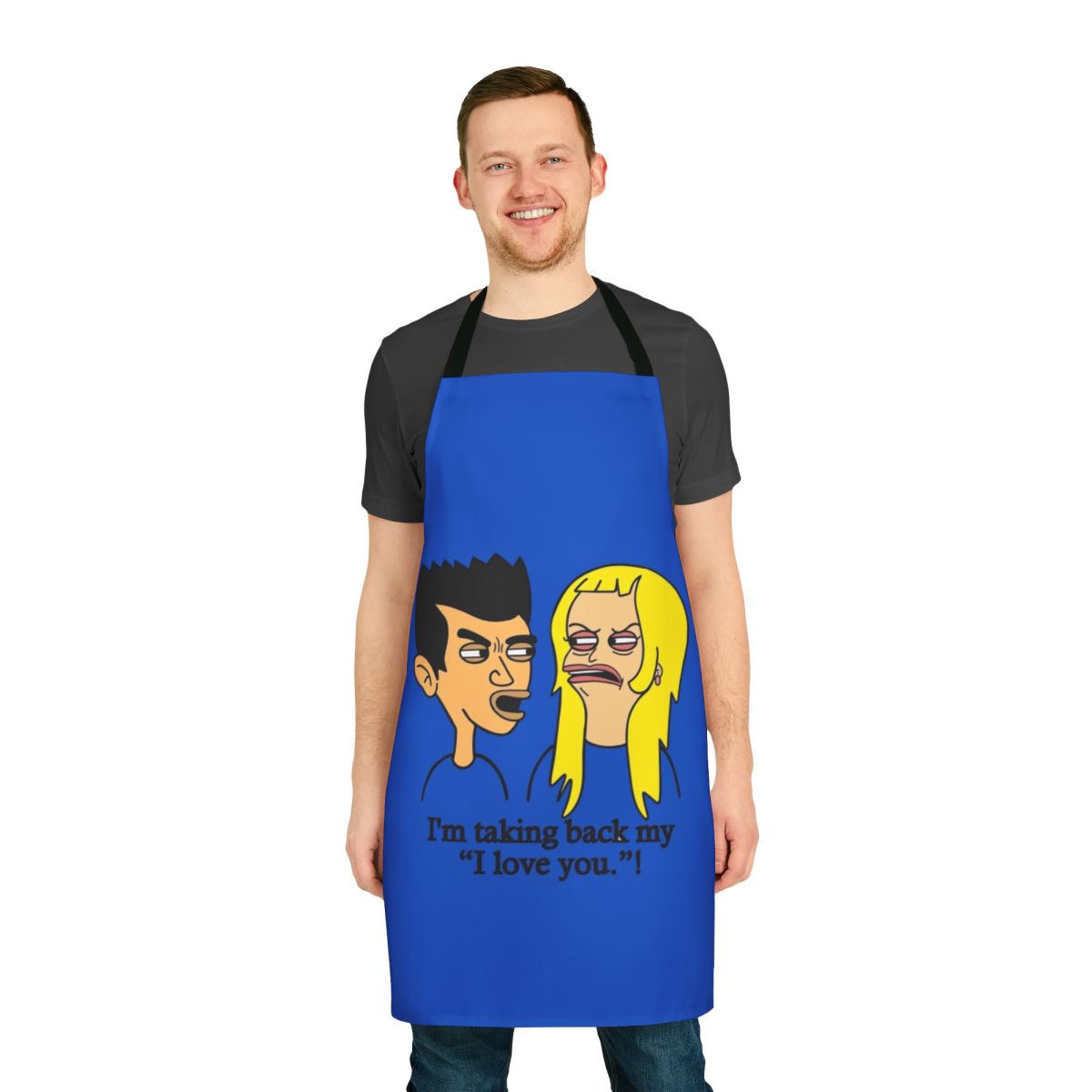 Apron featuring characters from the popular Netflix series Big Mouth