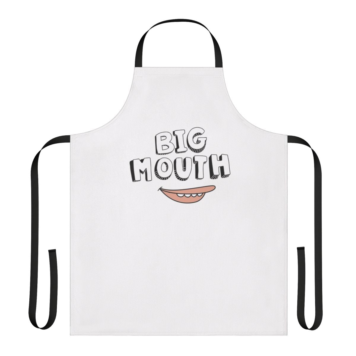 A vibrant and humorous Big Mouth Netflix-inspired apron, perfect for fans of the show.
