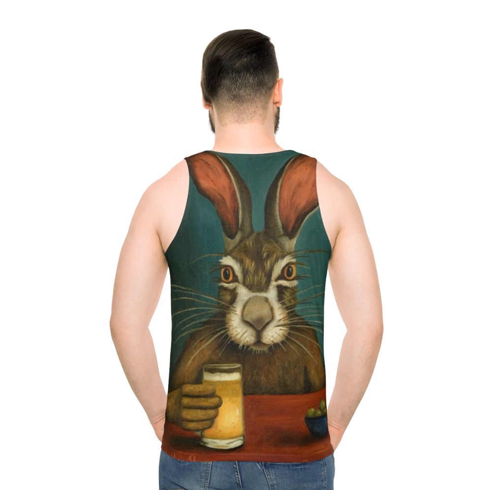Funny bunny hopping tank top