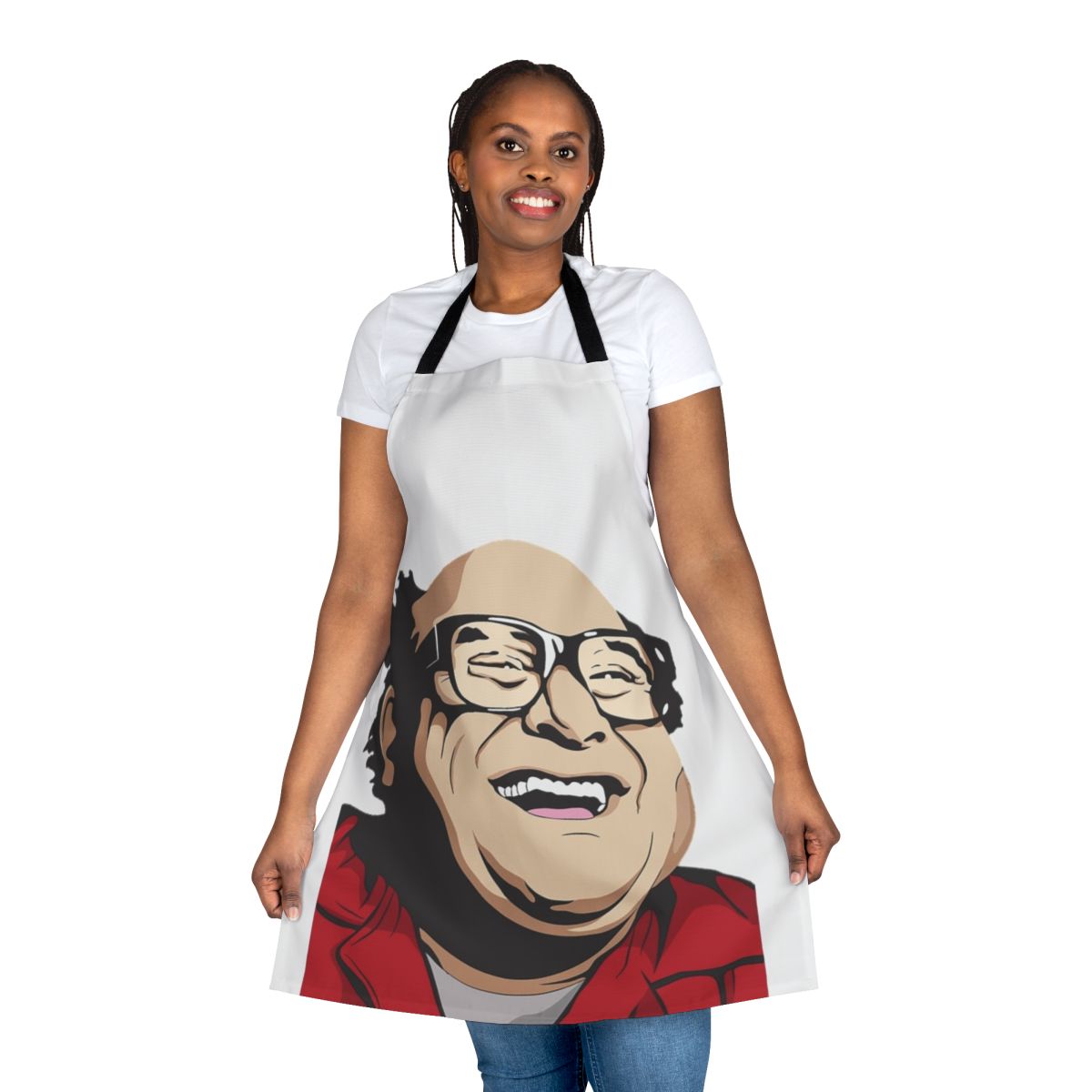 Humorous Danny Devito-inspired apron for the kitchen