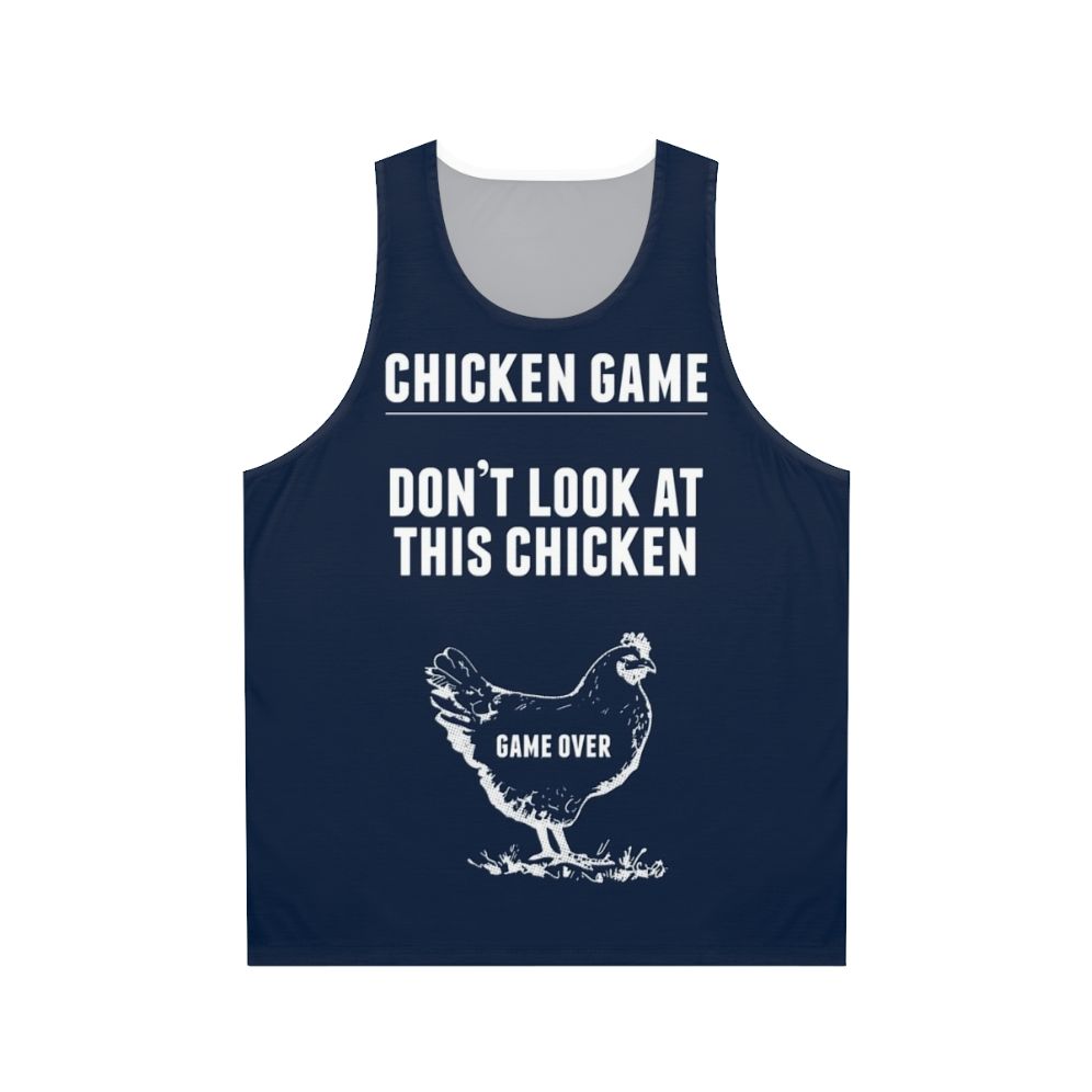 Funny chicken graphic unisex tank top