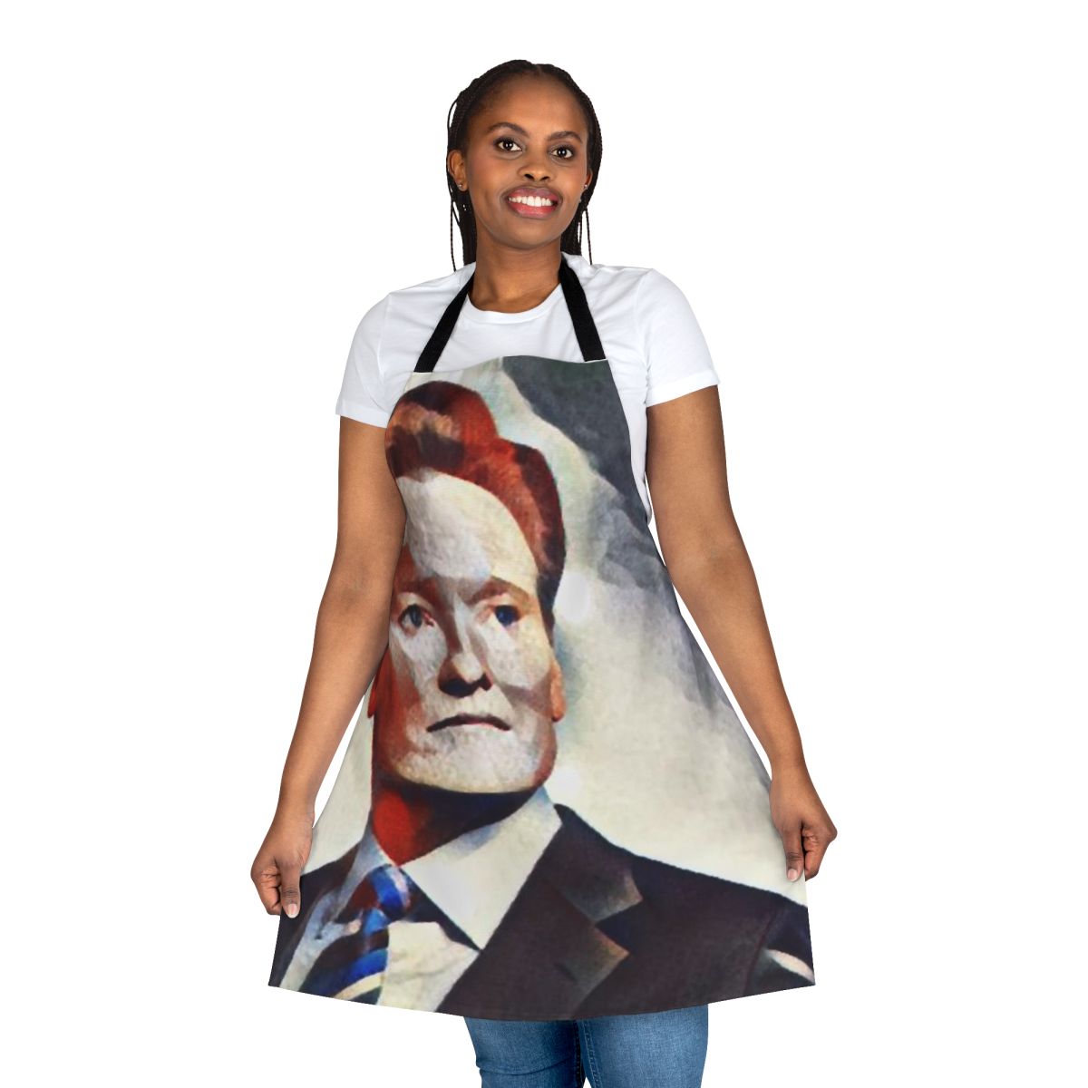 Conan O'Brien inspired apron with Team Coco branding