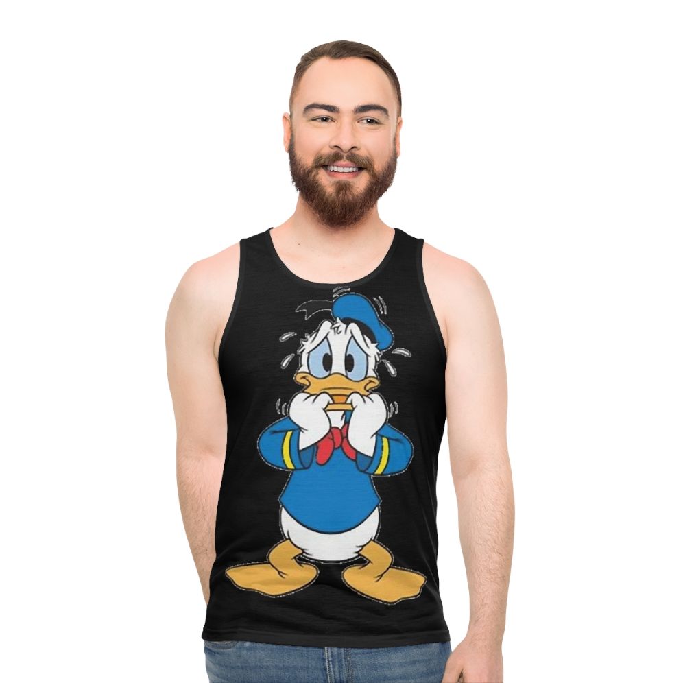 Funny Donald Duck fan art unisex tank top