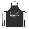 Funny engineer apron with "Trust Me I'm an Engineer" text and engineering-themed icons