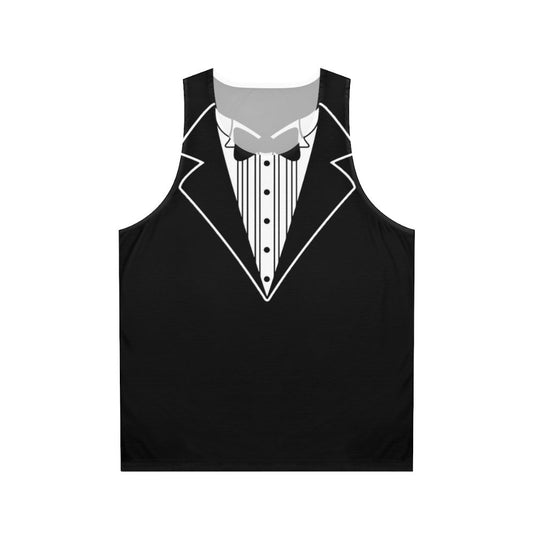 Funny fake tuxedo unisex tank top