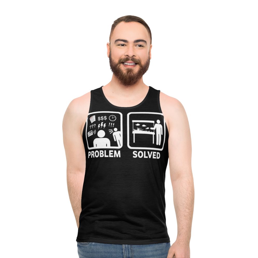 Funny Fish Keeping Unisex Tank Top