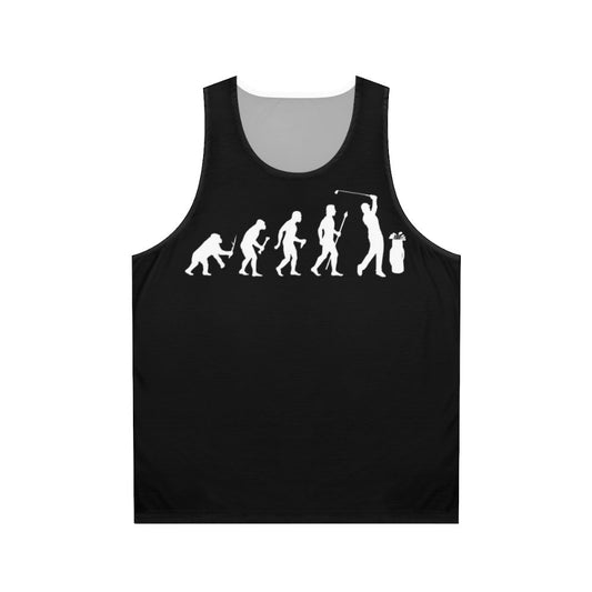 Funny Evolution Of Golf Unisex Tank Top