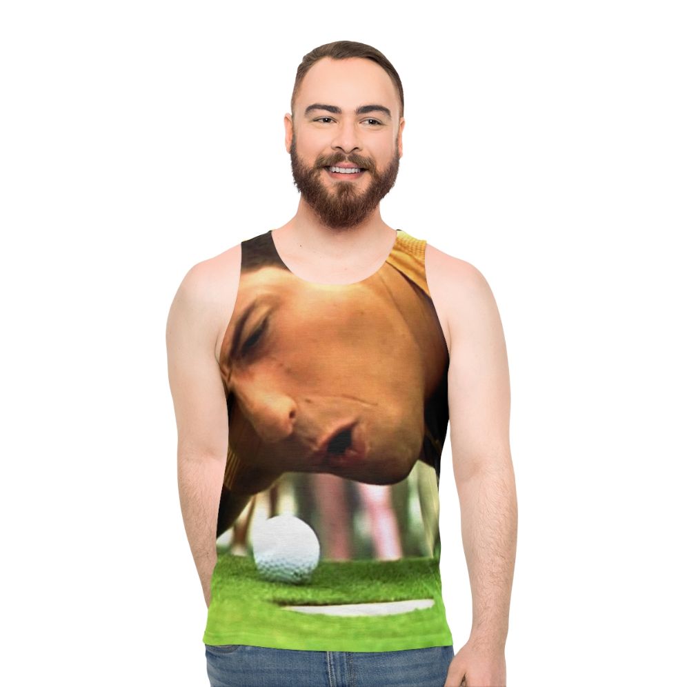 Funny golf unisex tank top