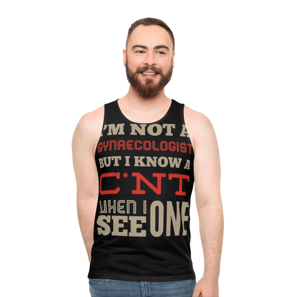 Funny gynecology professions unisex tank top