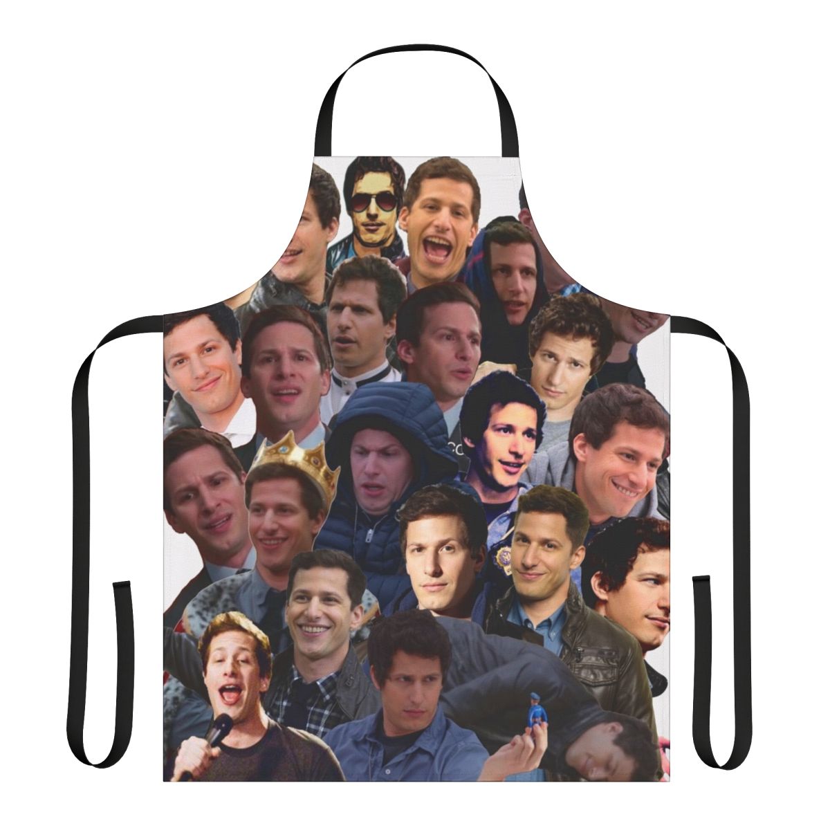 Apron featuring a humorous design inspired by the character Jake Peralta from the TV show Brooklyn Nine-Nine