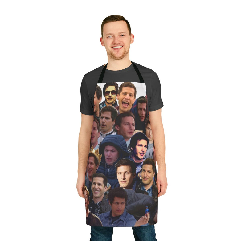 Apron featuring a humorous design inspired by the character Jake Peralta from the TV show Brooklyn Nine-Nine