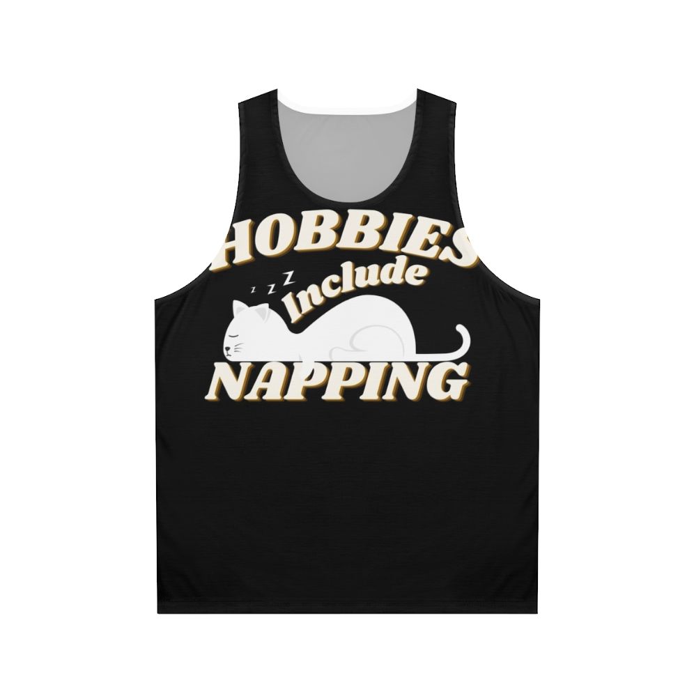 Funny napping hobbies unisex tank top