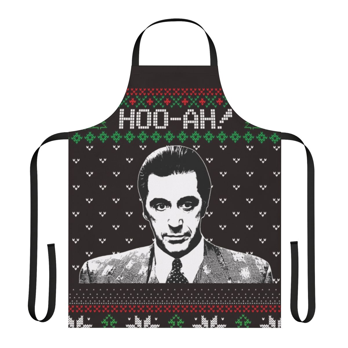 Funny and unique "Scent of a Woman" themed apron with comedy design