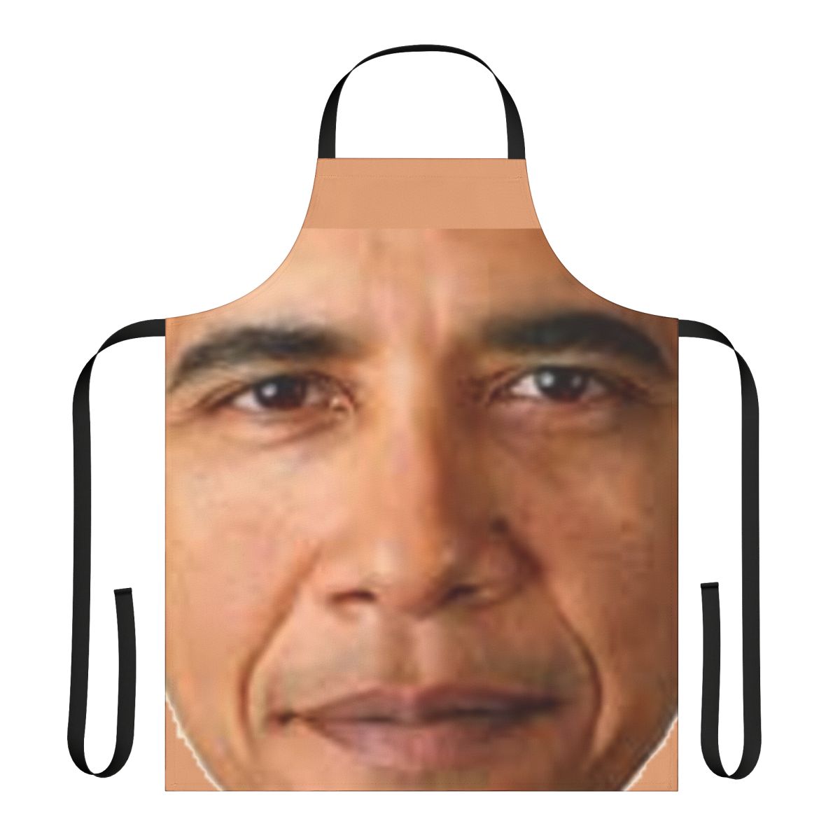 Stylish Obama face apron with a modern, satirical design